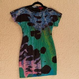 Vivienne Tam Multi Color Silk Dress
